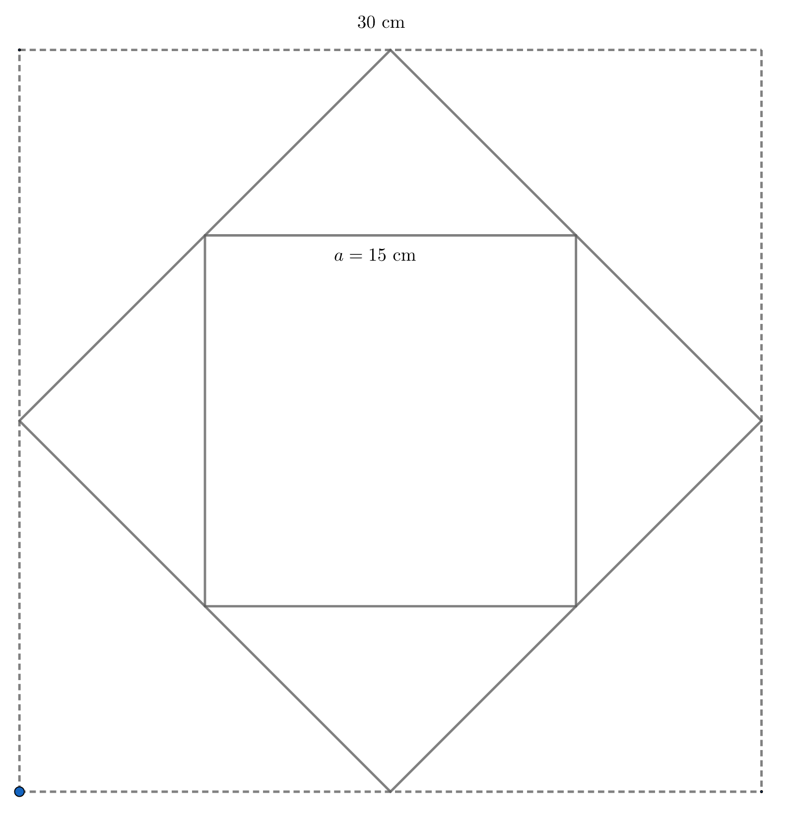 Net of pyramid forms a square